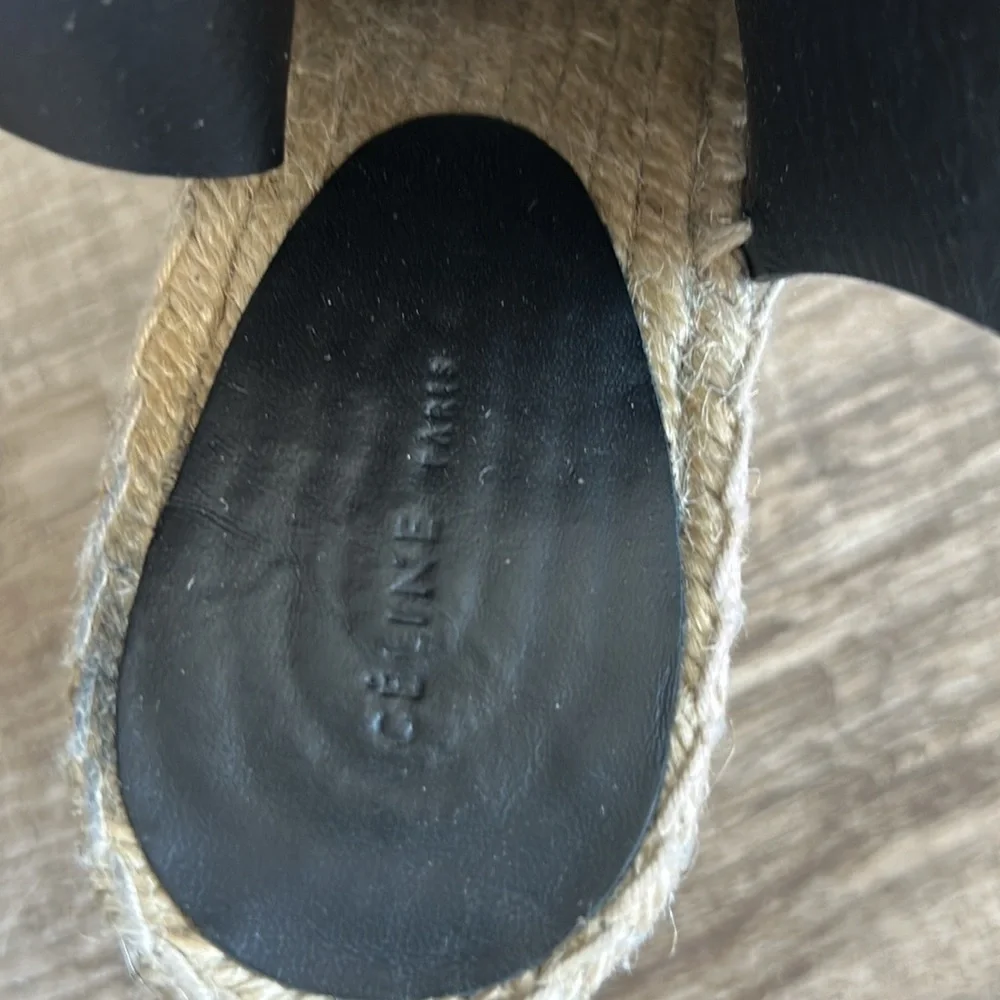 CELINE Espadrille Wedge Shoes 8